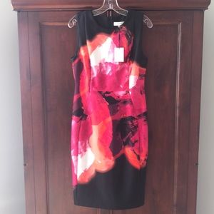 NWT Calvin Klein sleeveless black dress, size 8